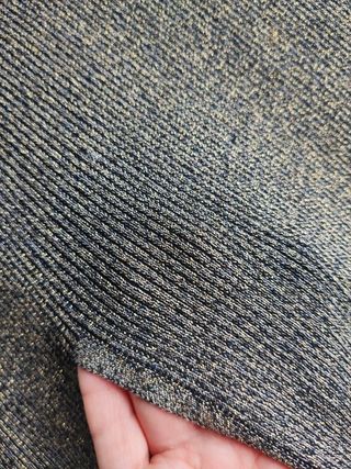 Conjunto top y falda ZARA punto metalizado navidad