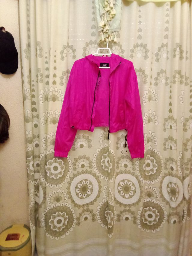 Chaqueta impermeable corta para lluvia