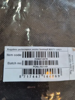 SACO ALTA CALIDAD,RENDIMIENTO BUGABOO MISTY GREY