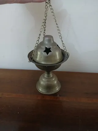 Piccolo incensiere antico in ottone