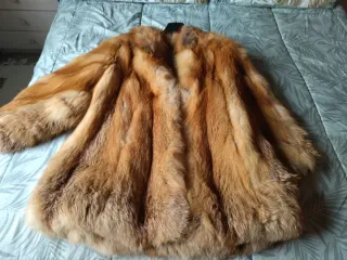 Chaquetón de zorro auténtico