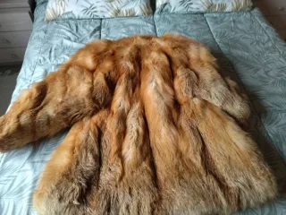 Chaquetón de zorro auténtico