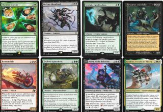 64 carte MTG magiche rare/mitiche con 14 Wanderer