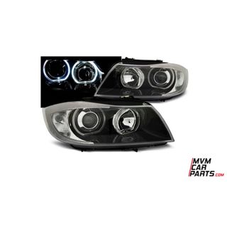 Faros Angel eyes para BMW E90 look Xenon