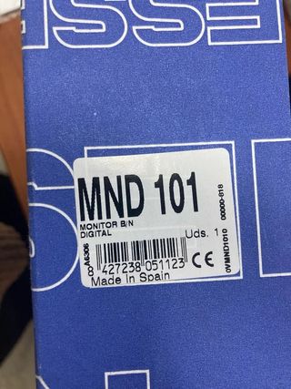 Monitor Vídeo Portero Niessen MND101 Digital