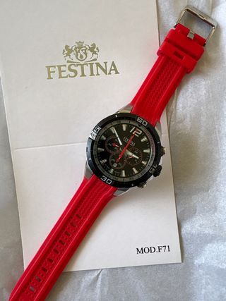 Reloj Festina Cronómetro Correa Caucho