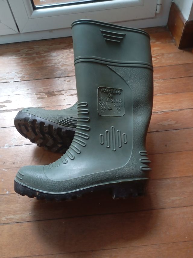 Stivali di gomma verdi