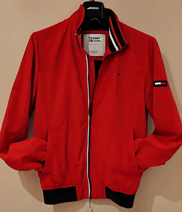 Chaqueta Bomber Tommy Jeans Roja Talla M original