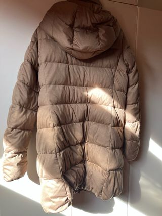 Abrigo Plumas Uniqlo Mujer M Capucha desmontable