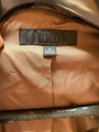 Abrigo Plumas Uniqlo Mujer M Capucha desmontable
