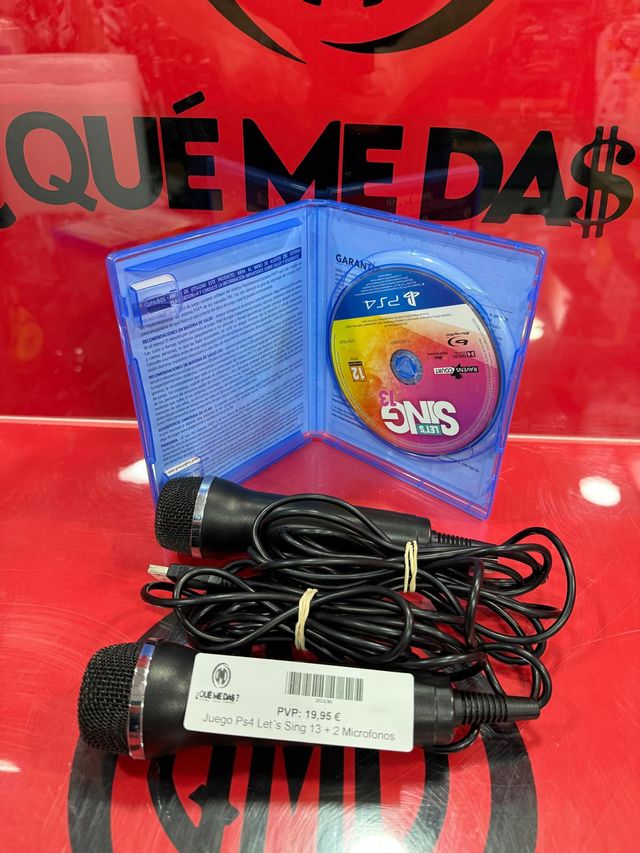 Pack Juego PS4 4 / Lets Sing 13 + 2 Microfonos