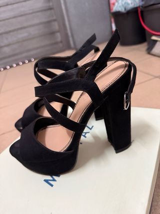 Sandalias tacón Marypaz negras