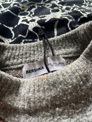 Maglione Bershka Orsetti Grigio