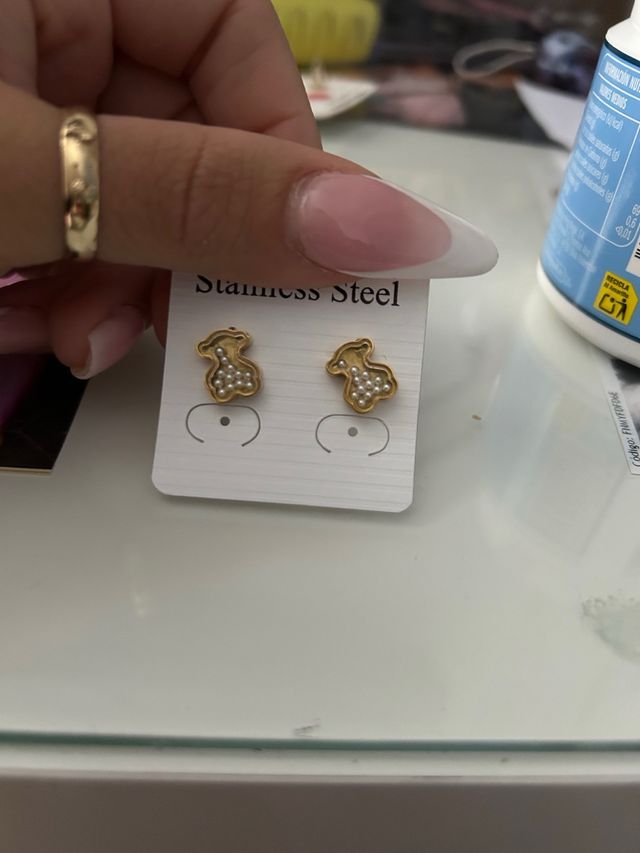 Pendientes Oso Stainless Steel