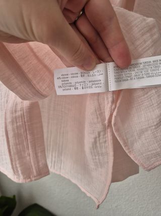 Camisa ZARA Rosa Talla L