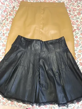 Lote 2 faldas polipiel