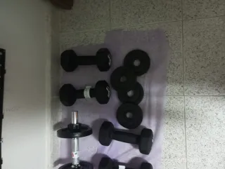 Set Mancuernas y Barra Ajustable