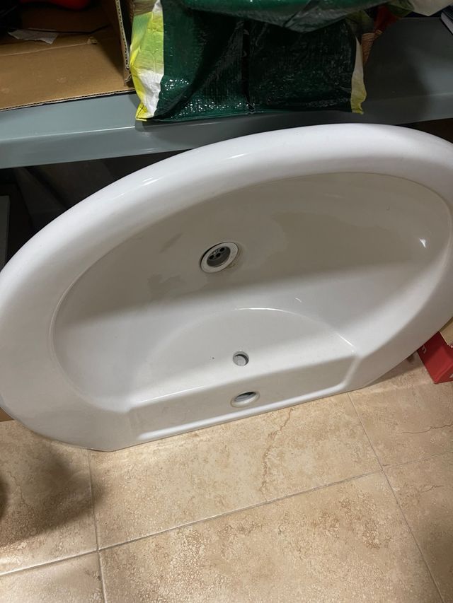 2 Lavabos de Porcelana Blancos Nuevos