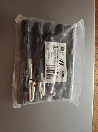 Conectores Solares MC4 1500Vdc (5 uds)