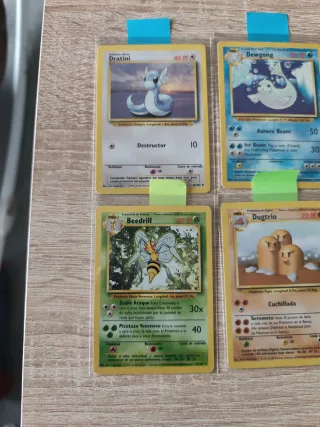 Carte del set base Pokémon rare e non comuni