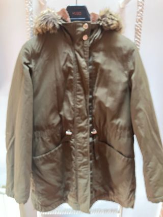 Abrigo Niña T. 11/12 años Zara Verde Oliva