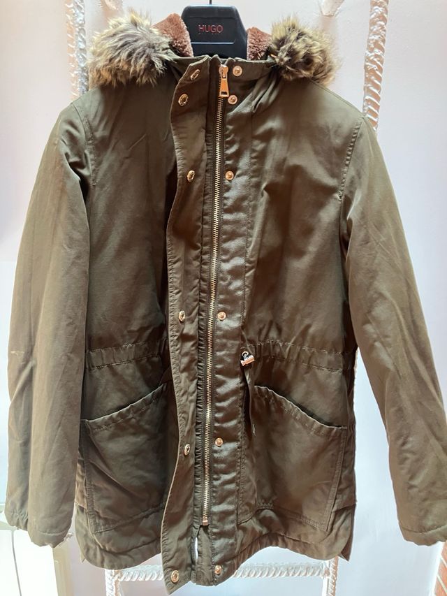 Cappotto da bambina Zara Olive Green T. 11/12 anni