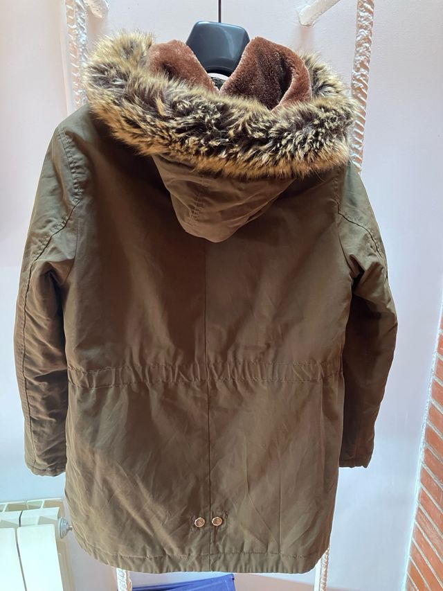 Cappotto da bambina Zara Olive Green T. 11/12 anni