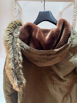 Abrigo Niña T. 11/12 años Zara Verde Oliva