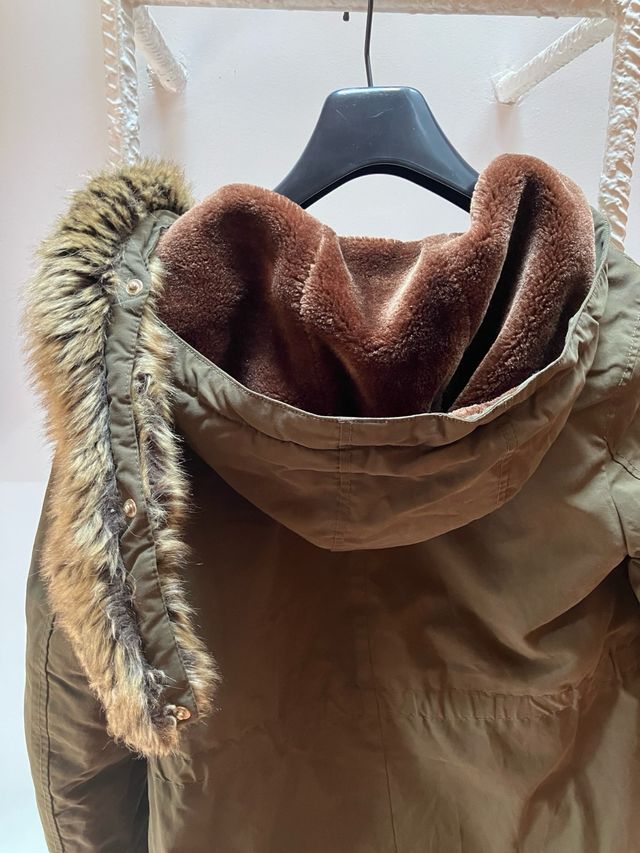 Cappotto da bambina Zara Olive Green T. 11/12 anni