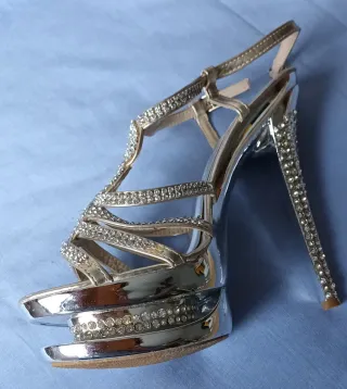Sandalias Fiesta/Ceremonia  Plateadas