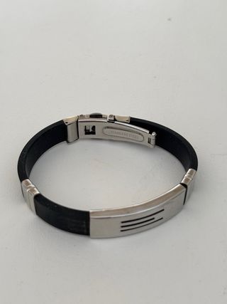 Pulsera de Acero y Caucho Unisex
