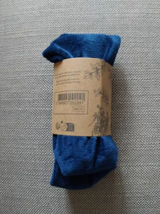 Fascia per capelli blu in velluto