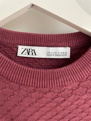 Jersey crop Zara granate