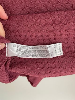 Jersey crop Zara granate