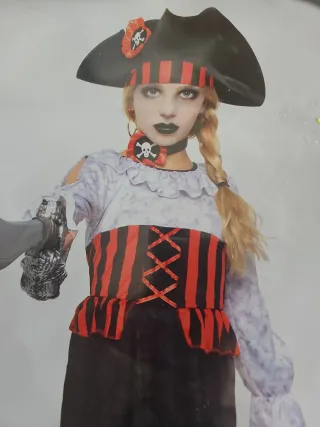 Disfraz Pirata Zombie Niña