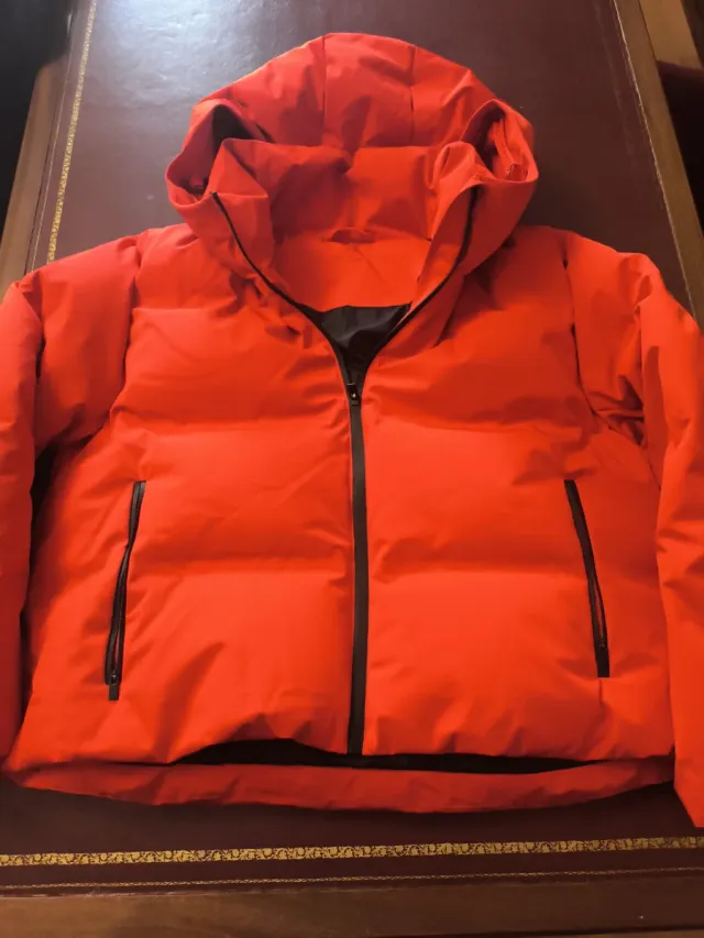Anorak Oysho Cappuccio Rosso Taglia L
