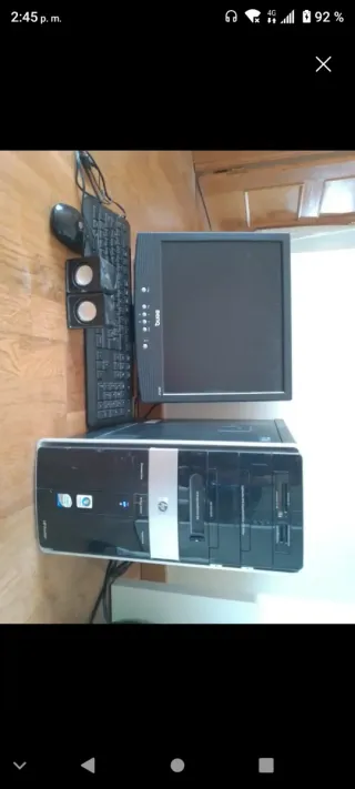 PC HP Negro/Plata Completo