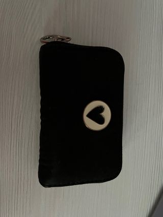 Cartera Stradivarius Negra Corazón
