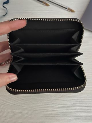 Cartera Stradivarius Negra Corazón
