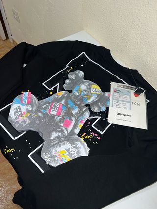 Felpa nera Off-White con stampa