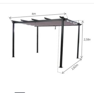 Pérgola Aluminio Naterial Omega 282x400
