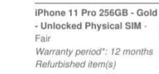 iPhone 11 Pro Space Gray 256GB