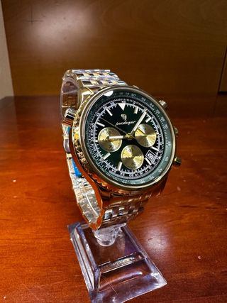 Reloj Poedagar Cronógrafo Nuevo Oro Verde