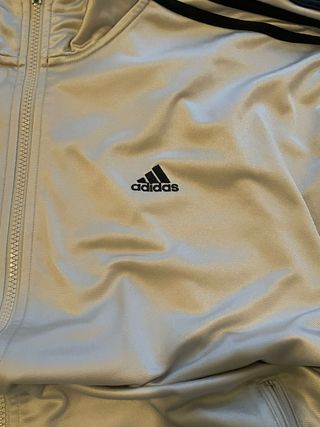 Chaqueta vintage Adidas Originals gris plateada 