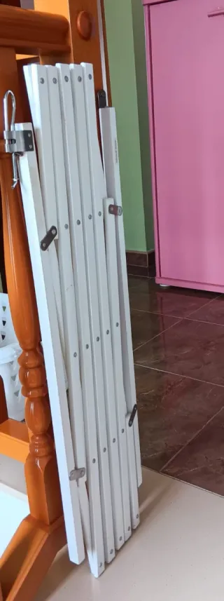 2 Barreras de seguridad extensible blanca