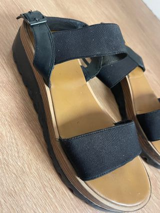 Sandalias negras plataforma