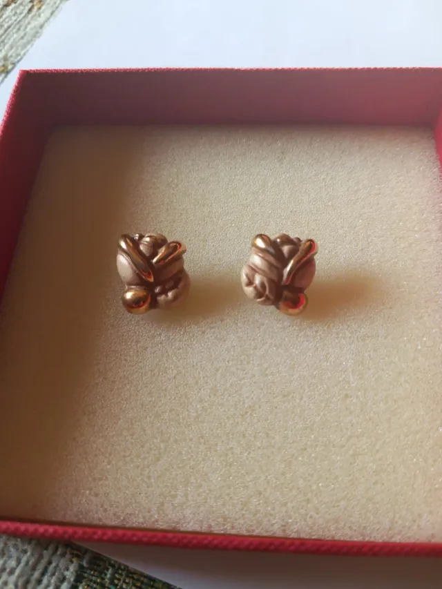 Orecchini Thun Rose Beige Oro