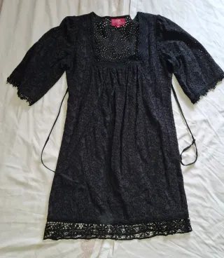 Vestido negro encaje Chatik Kertan Talla M