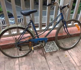 Bicicleta Vintage Azul restaurada