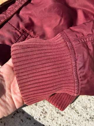 Chaqueta Bomber Alpha granate